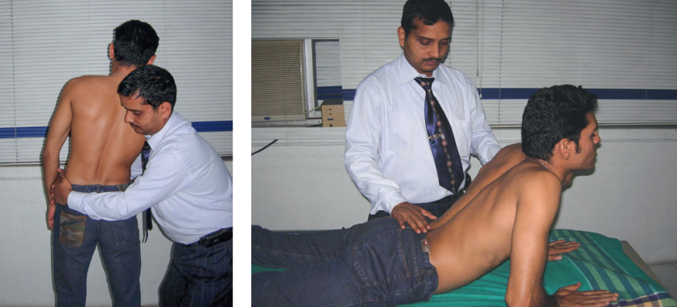 Korekcja przesunięcia bocznego i wyprost odcinka lędźwiowego w celu uzyskania centralizacji